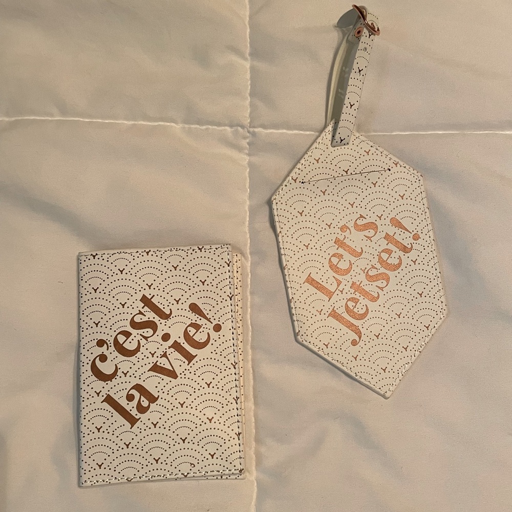 Cute Travel passport cover and luggage tag